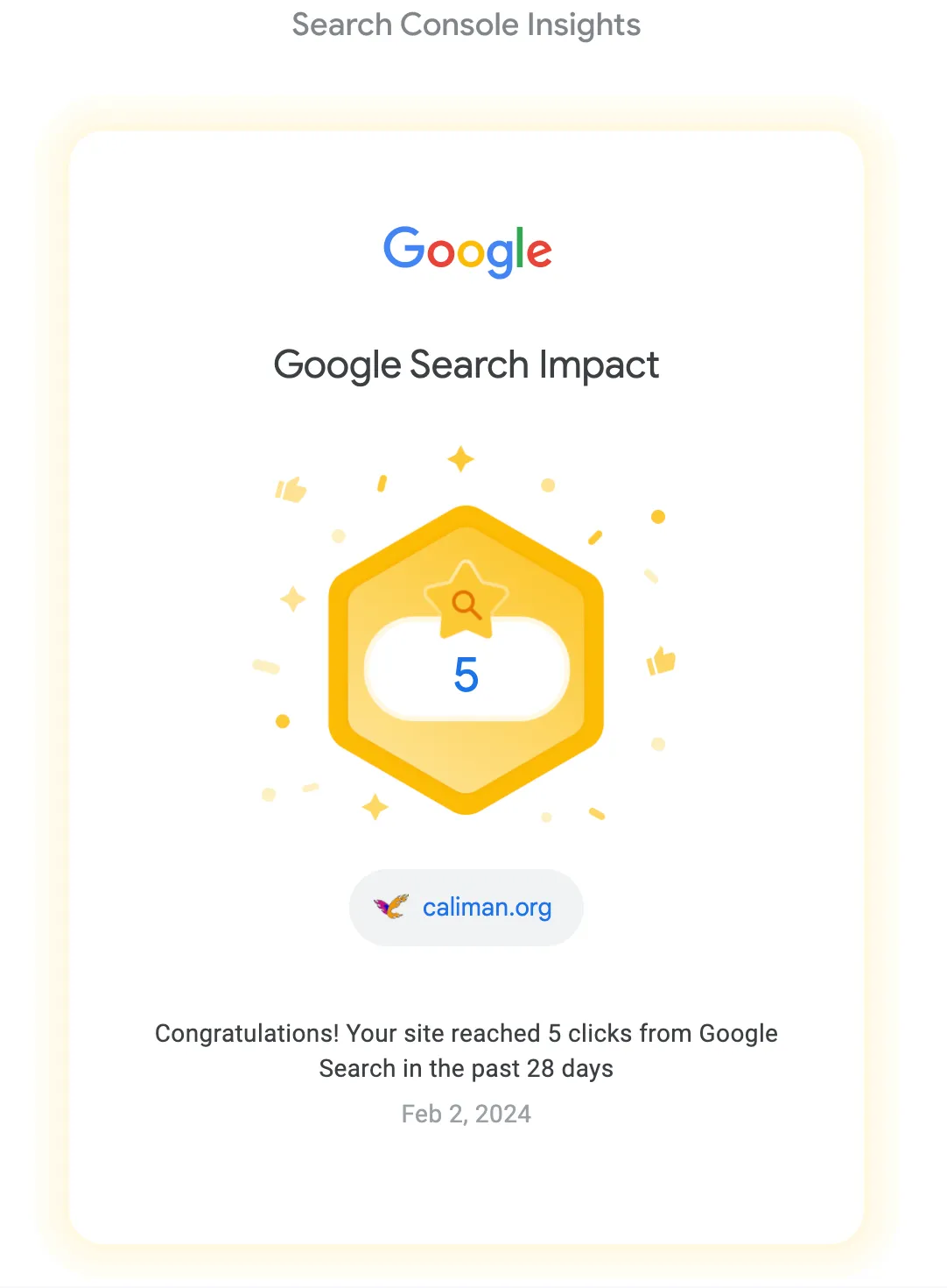 Award by Google