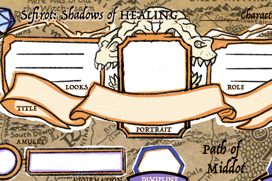 Sefirot - shadows of healing - character sheet